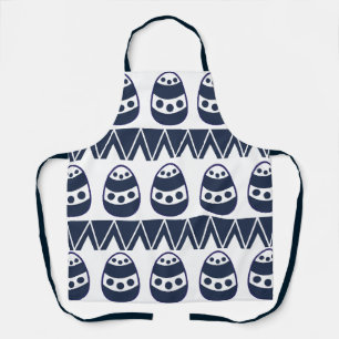 Ostereier Zickzack Streifen glückliche Ostermuster Schürze