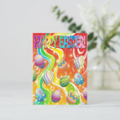 Ostereier Ziergestaltung Feiertagspostkarte (Stehend Vorderseite)