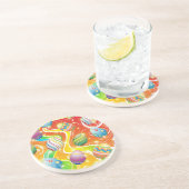 Ostereier Ziergestaltung Sandstein Untersetzer (Seite)