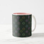 Ostereier Zweifarbige Tasse (VorderseiteRechts)
