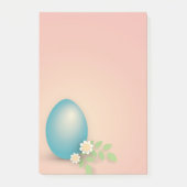 Ostereier zwischen Blume und Blätter bunt Post-it Klebezettel (Vorderseite)