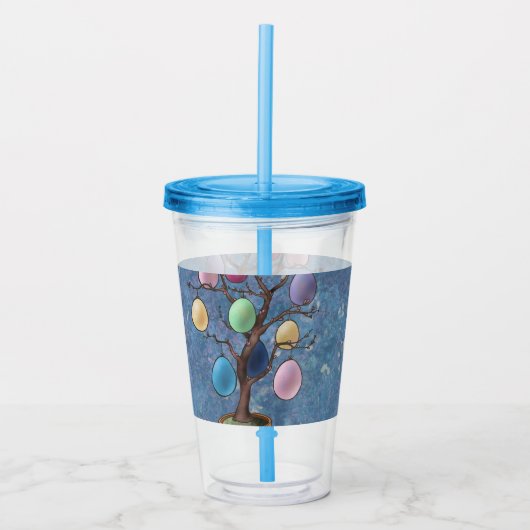 Ostereierbaum Acryltrinkbecher (Vorderseite)