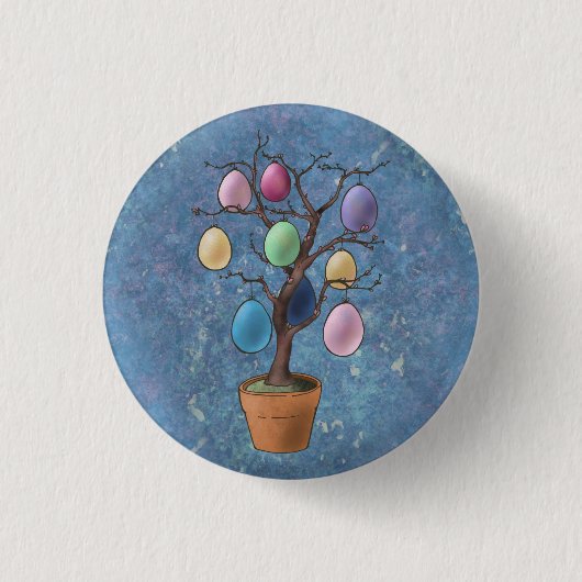 Ostereierbaum Button (Vorderseite)