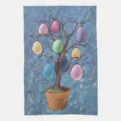 Ostereierbaum Geschirrtuch (Vertikal)