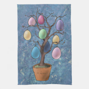 Ostereierbaum Geschirrtuch