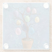 Ostereierbaum Glasuntersetzer (Rückseite)