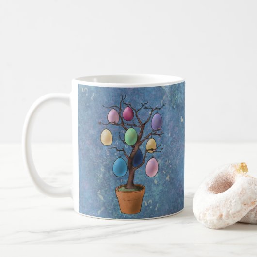 Ostereierbaum Kaffeetasse (Mit Donut)