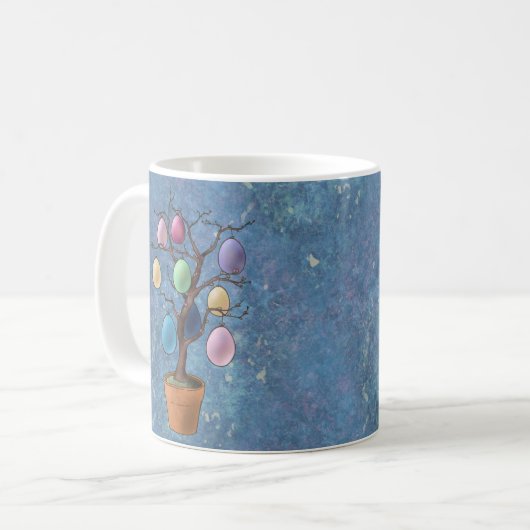 Ostereierbaum Kaffeetasse (Vorderseite Links)