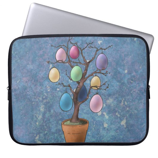 Ostereierbaum Laptopschutzhülle (Vorderseite)