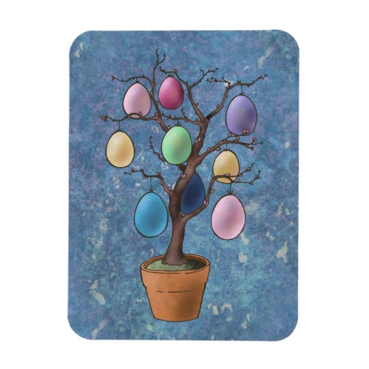 Ostereierbaum Magnet (Vertikal)