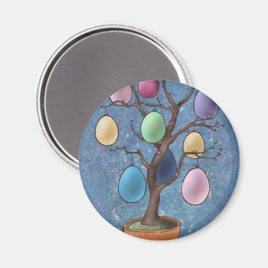 Ostereierbaum Magnet (Vorderseite/Rückseite)