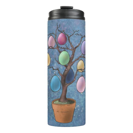 Ostereierbaum Thermosbecher (Vorderseite)