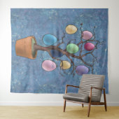 Ostereierbaum Wandteppich (Beispiel (Horizontal))