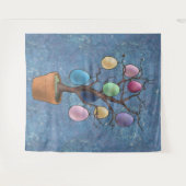 Ostereierbaum Wandteppich (Vorderseite (Horizontal))