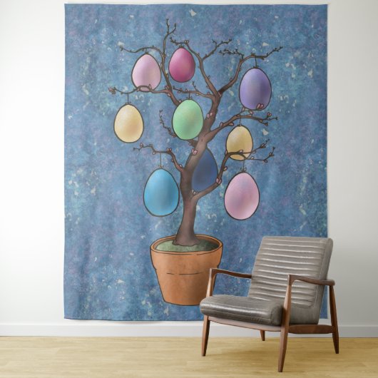Ostereierbaum Wandteppich (Beispiel)