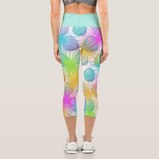 Ostereierdesign Capri Leggings (Rückseite)
