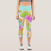 Ostereierdesign Capri Leggings (Vorderseite)