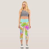 Ostereierdesign Capri Leggings (Vorderseite)
