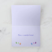 Ostereierfahrung (Foto-Rahmen-Vorlage) Feiertagskarte (Innenseite)