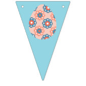 Ostereierhammer mit Blumenmotiven Wimpelkette (Zweite Fahne)