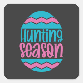 Ostereierjagd. Celebrate Quadratischer Aufkleber