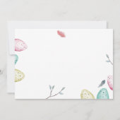 Ostereierjagd Einladung Brunch Frühlingsfest feier (Rückseite)