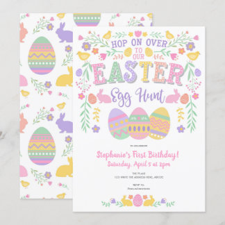 Ostereierjagd, Frühling, Sonne, Ostern Party Einladung