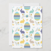 Ostereierjagd, Frühling, Sonne, Ostern Party Einladung (Rückseite)