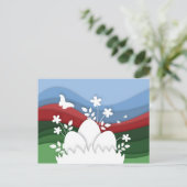 Ostereierjagd im Frühjahr Blume Natur Postkarte (Stehend Vorderseite)