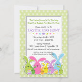 Ostereierjagd mit Bunnies Einladung (Vorderseite)