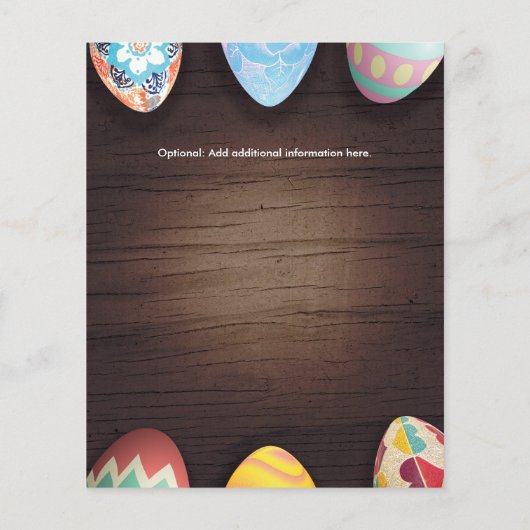 Ostereierjagd mit Ostereiern Flyer (Hinten)