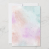 Ostereierjagd mit Pastel Wasserfarbe Einladung (Rückseite)