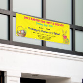 Ostereierjagd Personalisiert Banner (Äußeres Gebäude)