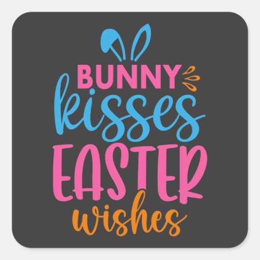 Ostereierjagd - Tier Quadratischer Aufkleber (Vorderseite)