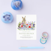 Ostereierjagd und Brunch Blumenbudget Flyer (Einzeln)