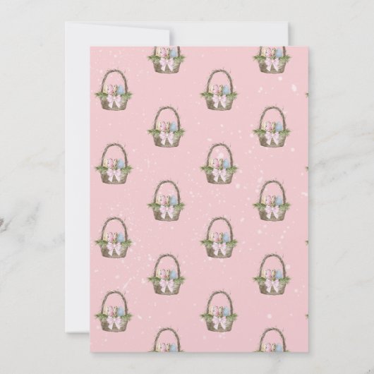 Ostereierjagd und Brunch Einladung (Rückseite)