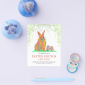 Ostereierjagd und Brunch Niedlich Bunny Flyer (Einzeln)