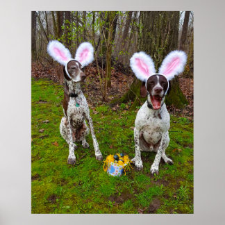 Ostereierjagd und Party Hunde Value Poster