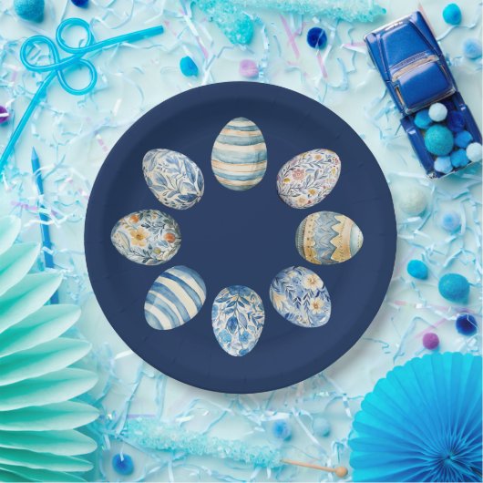 Ostereierplatte Pappteller (Party)