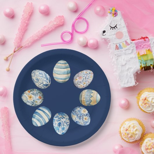 Ostereierplatte Pappteller (Party)