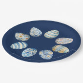 Ostereierplatte Pappteller (Schrägansicht)