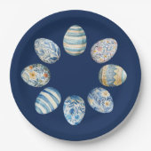 Ostereierplatte Pappteller (Vorderseite)