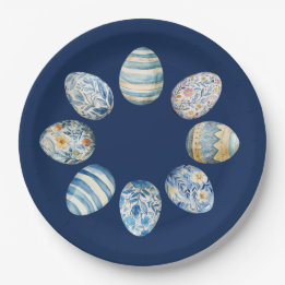 Ostereierplatte Pappteller