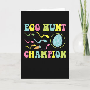 Ostereiersuche Champion Lustiger Vater Ostern Schw Karte