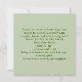 Ostereiersuche Einladung (Rückseite)