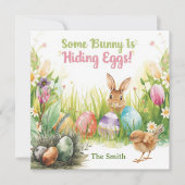 Ostereiersuche Einladung (Vorderseite)