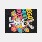 Ostereiersuche lustiger Hase Retro-Chef Fleecedecke (Vorderseite (Horizontal))