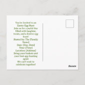 Ostereiersuche Postkarte (Rückseite)