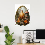 Ostereierwald Mauer Kunst Poster (Heimbüro)