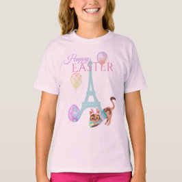 Ostereiffelturm und Katzenpastellballons T-Shirt